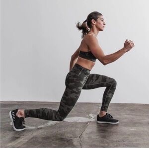Camo High-Waist Performance Leggings - Olive Camo